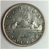 Image 1 : 1952 King George VI Canadian Silver Dollar FWL UNC