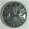 Image 1 : 1954 SWL Queen Elizabeth II Canadian Silver Dollar