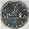 Image 1 : 1956 Queen Elizabeth II Canadian Silver Dollar