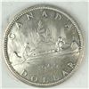 Image 1 : 1965 Queen Elizabeth II Canadian Silver Dollar UNC