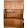 Image 1 : Solid Teak Bookshelf Cabinet 54W x 17D x 77T
