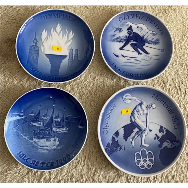 Royal Copenhagen Olympiad Plates 1972 1976 1966