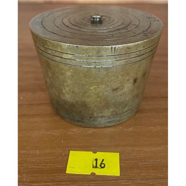 A Georgian Set Of Nine Bronze Cup Weights