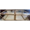Image 1 : Vintage Brass And Glass End Tables 24L x24W x15H