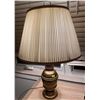 Image 1 : Medium Sized Vintage Brass Lamp W/Shade  (Heavy, Durable, Good Quality)  34''tall