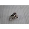 Image 3 : Sterling Silver Rose Quartz Ring - Size 7.25