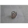 Image 4 : Sterling Silver Rose Quartz Ring - Size 7.25