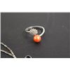 Image 2 : Get Shucked Pendant Chain (18") and Ring (Size 7.5) Set with Interchangeable Pearls