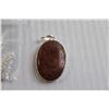 Image 2 : Stone Pendant with Sterling Silver Chain - 20"