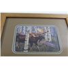 Image 2 : Framed Moose Print - 13 1/2" x 16 1/2"