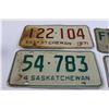 Image 2 : (5) Saskatchewan License Plates - 1971, 1974, 1976