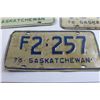 Image 4 : (5) Saskatchewan License Plates - 1971, 1974, 1976