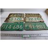 Image 1 : (6) Saskatchewan License Plates - 1966, 1969, 1976