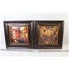 Image 1 : (2) Framed Cap Prints - Mediterranean Gold - Sunset in Venice