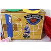 Image 7 : Toilet Basket Ball Game - Assortment of Doll Clothes - Plastic Container