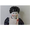 Image 2 : Ceramic Bust of Doll w/Cloth Bottom on Stand