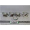 Image 1 : (4) Children's Tea Cups & Saucers w/Bowl (one is chipped)