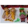 Image 6 : (7) Story Book Doll Ornaments - (6) Small Plastic Dolls
