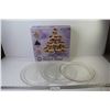 Image 1 : Cup Cake Dessert Stand (in Box - (3) Large Glass Plates