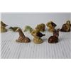 Image 2 : (12) Red Rose - Wade - Tea Figurines (Some Chipped)