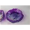 Image 2 : (2) Purple Art Glass Bowls