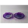 Image 4 : (2) Purple Art Glass Bowls