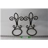 Image 1 : (2) Wall Mounted Pot Holders
