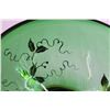 Image 3 : Green Glass Footed Bowl
