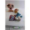 Image 1 : (2) LPS VIPs, My Little Pony Rainbow Dash, Smurf Stuffed Animal