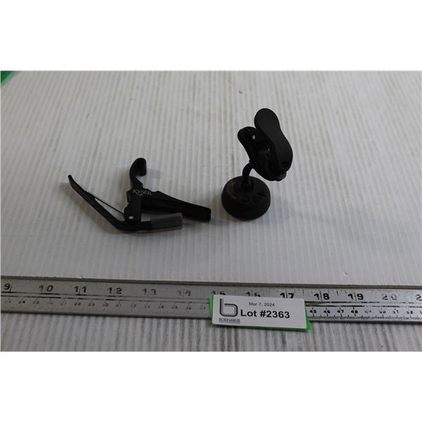 Guitar Clamp, Instrument Tuner