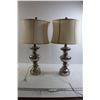 Image 1 : *(2x Bid Price) (2) Lamps - (1) Has Bulb and it Works