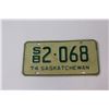 Image 2 : Vintage 1974 Saskatchewan License Plate