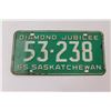 Image 2 : Pair of Vintage 1965 Saskatchewan License Plate's
