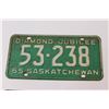Image 3 : Pair of Vintage 1965 Saskatchewan License Plate's