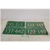 Image 1 : (1 Pair & 2 single) Vintage 1969 Saskatchewan License Plate's