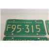 Image 2 : (1 Pair & 2 single) Vintage 1969 Saskatchewan License Plate's