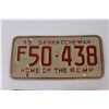 Image 3 : (1 Pair) Vintage 1973 Saskatchewan License Plate's