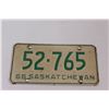 Image 2 : Vintage 1966 Saskatchewan License Plate's