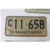 Image 5 : (5) Vintage 1974 Saskatchewan License Plate's