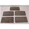 Image 7 : (5) Vintage 1974 Saskatchewan License Plate's