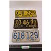 Image 1 : (3) Vintage License Plates - 1968 British Columbia, 1969 Alberta & 1980's Alberta