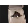 Image 2 : Silver & Colored Stone Snake Ring (Size 7)