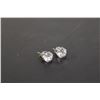 Image 1 : Silver Cubic Zirconia Stud Earrings