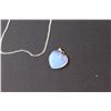 Image 2 : Opal Hart Pendant with 18" Sterling Silver Chain