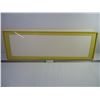 Image 1 : Yellow Picture Frame-32" Across x 10" Wide-Inside Frame is 28.5x 8"