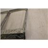 Image 2 : (2) Dohenty Silver Painted Metal Frame 11" Long and 7" wide
