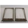 Image 6 : (2) Dohenty Silver Painted Metal Frame 11" Long and 7" wide