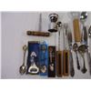 Image 2 : Lot of Assorted Silverware, Barware and Collector Spoons