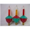 Image 2 : (3) Vintage 70's Bubble Christmas Candle Bulb
