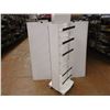 Image 2 : *White Metal Store Rack on Wheels- 50" Tall